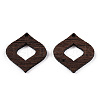 Natural Wenge Wood Pendants WOOD-T023-44-2