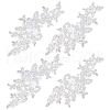 Gorgecraft 4 Pairs Leaves Polyster Embroidery Ornaments Accessories DIY-GF0005-69A-1
