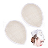 Linen Mini Hat Fascinator Base AJEW-WH0567-25B-1