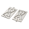 Non-Tarnish 201 Stainless Steel Pendants STAS-M318-04P-2