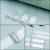  180Pcs 3 Styles Zinc Alloy Slider Buckles IFIN-NB0001-36-2