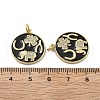 Brass Micro Pave Cubic Zirconia Pendants KK-U060-05G-3