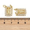 Brass Micro Pave Cubic Zirconia Pendants KK-S526-05G-A-3