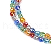 Electroplate Glass Beads Strands EGLA-D300-08-6mm-3