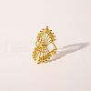 Hollow Out Stainless Steel Adjustable Cuff Rings for Women ZX9886-4