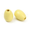 Spray Painted Wood European Beads WOOD-F017-10B-2