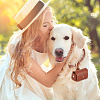 Imitation Leather Wedding Ring Storage Case with Alloy Clasps for Pet AJEW-WH0542-85-5