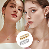 DICOSMETIC 4Pcs 2 Colors Rectangle Brass Micro Pave Clear Cubic Zirconia Twister Clasps ZIRC-DC0001-31-7