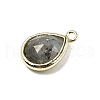 Natural Labradorite Faceted Pendants G-U019-05G-08-2