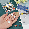 SUNNYCLUE 36Pcs 6 Styles Alloy Enamel Slide Charms FIND-SC0010-53-3