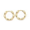 Oval Brass Hoop Earrings EJEW-Z102-34G-4