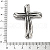 304 Stainless Steel Big Pendants STAS-V008-10AS-3