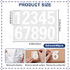 Number 0~9 PET Self-Adhesive Reflective Mailbox Stickers DIY-WH20010-26A-01-2