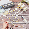 WADORN 4Pcs 4 Styles Milk Fiber Embroidery Flower Lace Ribbon DIY-WR0003-75-4