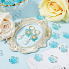 SUNNYCLUE 200Pcs Acrylic Bead Caps OACR-SC0001-83D-4