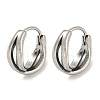 316 Surgical Stainless Steel Hoop Earrings EJEW-D096-18I-AS-1