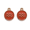 Alloy Enamel Pendants ENAM-S124-01B-12J-1