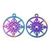 Ion Plating(IP) 304 Stainless Steel Pendants STAS-L020-009RC-1