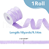 FIBLOOM 10 Yards Polyester Pleated Edged Ribbon for Clothing Decoration DIY-FI0001-13D-2