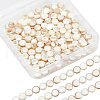 SUNNYCLUE 4 Strands AB Color Plated Natural Freshwater Shell Beads Strands BSHE-SC0001-19-1