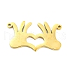 304 Stainless Steel Pendants STAS-Q255-07G-1