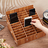 36-Grid Wooden Cell Phone Storage Box AJEW-WH0348-93C-3