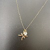 Alloy Crystal Rhinestone Constellation Pendant Necklaces for Women Men WG398AA-02-1