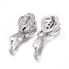 Anti-Tarnish Rhodium Plated 925 Sterling Silver Pendant Bails STER-L058-021P-2