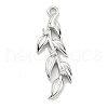 Brass Micro Pave Clear Cubic Zirconia Pendants KK-U015-13P-1-1