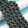 Natural Black Onyx Round Bead Strands G-L271-02-10mm-4