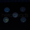 UV Plating Luminous Transparent Acrylic Beads OACR-P010-05-5