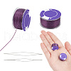  2 Rolls Special Coated Polyester Beading Threads OCOR-NB0002-06F-9
