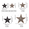 Star Rhinestone Patches DIY-PH0013-12-2
