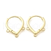 Brass Studs Earring Findings KK-Q035-08G-1