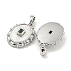 Brass with Cubic Zirconia with Sea Shell Pendant KK-Q820-19P-2