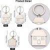 CHGCRAFT 17Pcs 3 Style Zinc Alloy Keychain KEYC-CA0001-22-2
