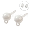 Hypoallergenic Bioceramics Zirconia Ceramic Ear Hooks EJEW-F340-12-1