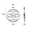 304 Stainless Steel Charms STAS-CJC0008-21P-2