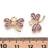 Light Gold Plated Alloy Pendants ENAM-T009-69A-RS-3