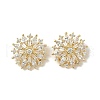 Brass Micro Pave Cubic Zirconia Pendants KK-K293-66G-1