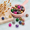 Craftdady 120Pcs 12 Style Electroplated Natural Lava Rock Beads Strands G-CD0001-01B-14