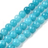 Natural Dyed White Jade Beads Strands G-M402-C03-03-2