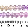 Baking Painted Transparent Glass Beads DGLA-M001-8mm-09-5