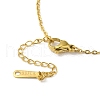 Brass Glass Pendants Necklaces NJEW-K269-09G-4