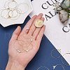 Brass Hoop Earring Findings KK-PH0036-14-3