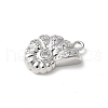 Brass Micro Pave Cubic Zirconia Pendants KK-P290-48P-2