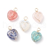 Natural & Synthetic Gemstone Pendants X-PALLOY-JF01618-1