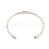 Ion Plating(IP) 304 Stainless Steel Cuff Bangles for Women BJEW-K252-06P-2