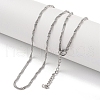 Non-Tarnish 304 Stainless Steel Snake Chain Necklaces NJEW-R266-01P-2