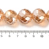 Transparent Electroplate Glass Beads Strands EGLA-N002-34H-F01-4